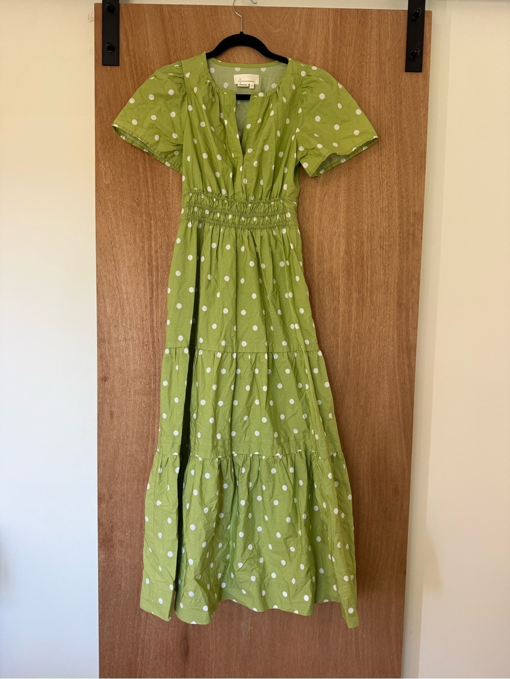 Anthropologie The Somerset Maxi Dress Light
Green White Polka Dot size- XS - Picture 2 of 8